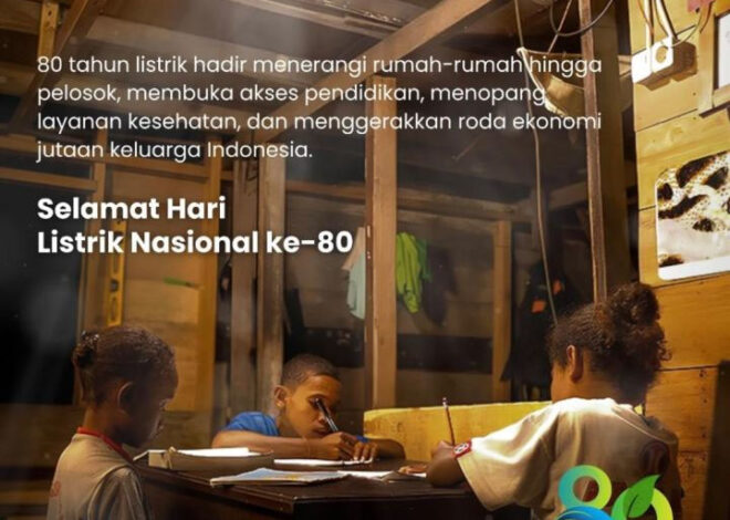 Hari Listrik Nasional: PLN 80 Tahun Terangi Negeri dengan Inovasi dan Transisi Energi Bersih